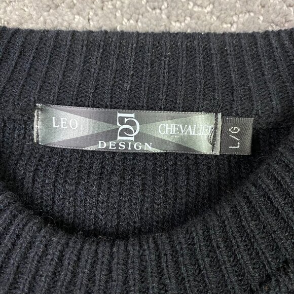 Vintage Leo Chevalier Sweater Men's Large Fits medium 3D Cosby Biggie Abstract - Picture 4 of 8